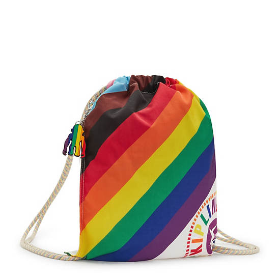 Kipling Jemmy Backpack Handbag Rainbow Print | AU 1277XY